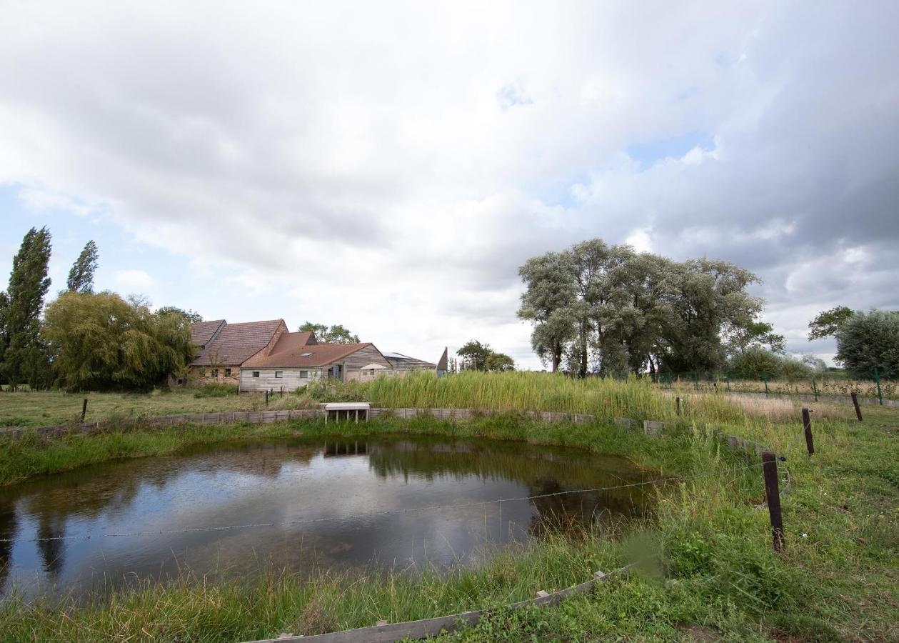 Landelijk Vakantiehuis In Diksmuide Met Een Tuin En Vijver ภายนอก รูปภาพ